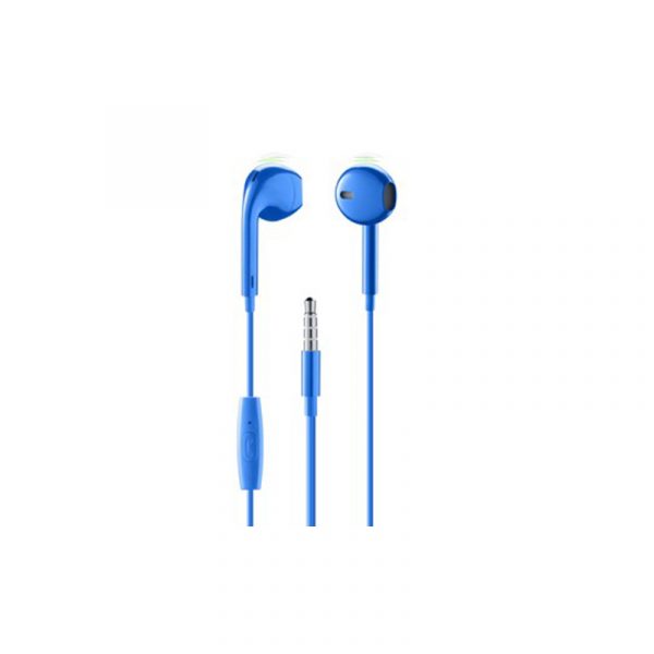 music sound earphones capsule universal blue