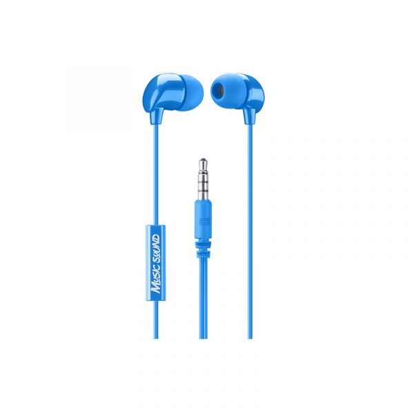 music sound blue earphones