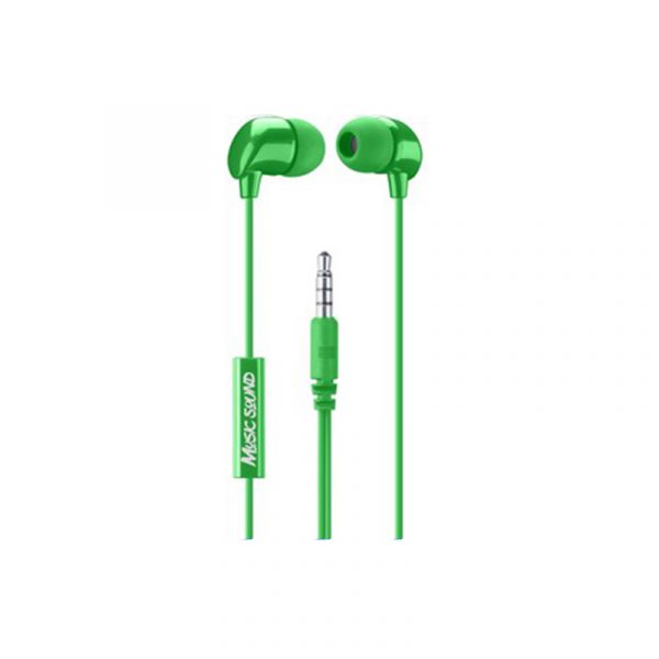 music sound green earphones