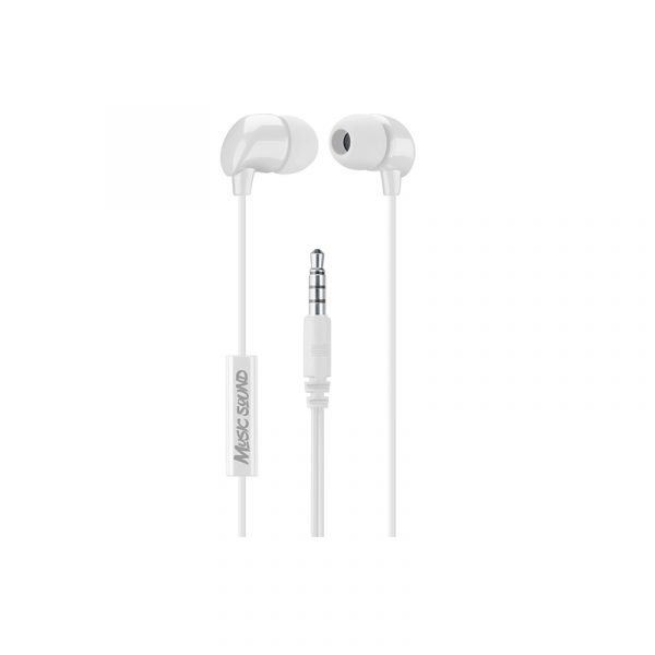 music sound earphones white