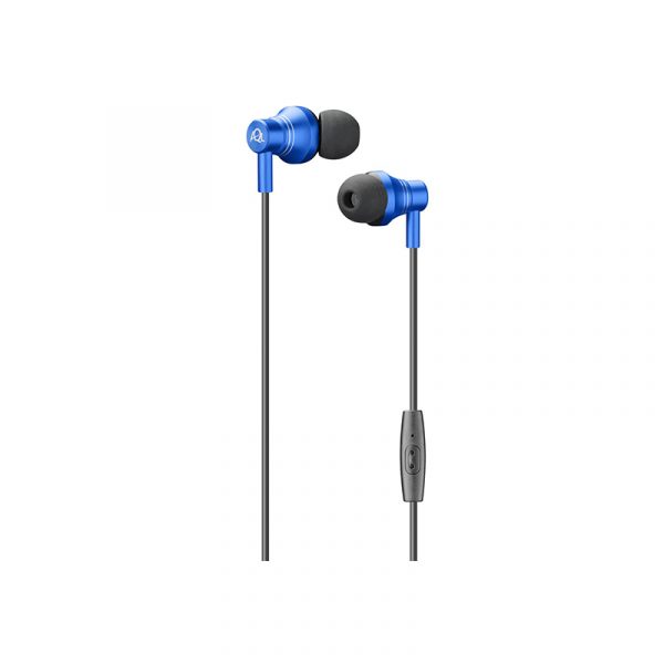 In-ear earphones universal blue