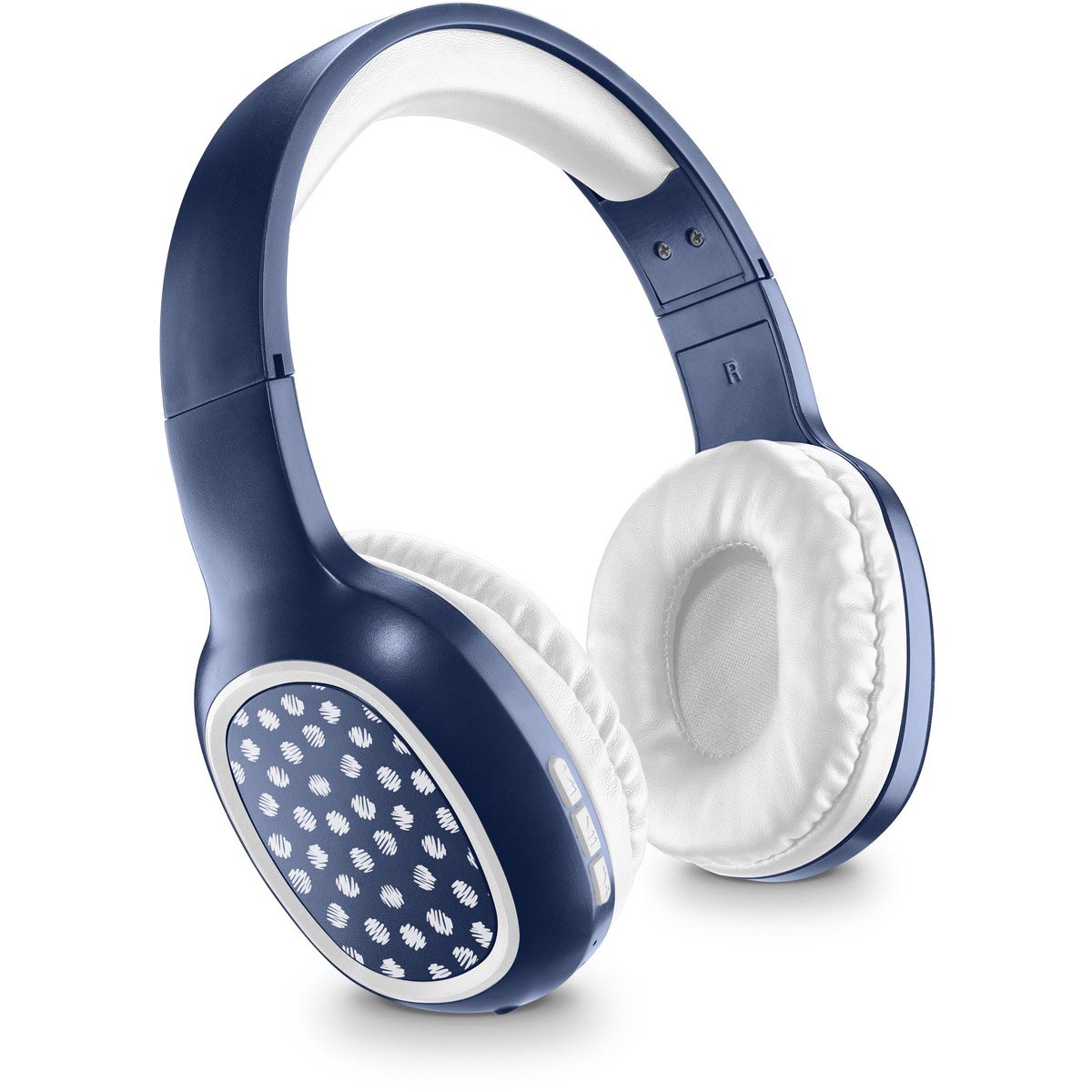 Shiny Wireless Headphones Blue by Cellularline